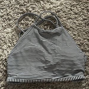 STRIPED AERIE HALTER BIKINI TOP!!